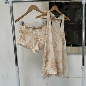 Donna Karan Sleepwear Matching Summer Set Tank top and sleeping shorts